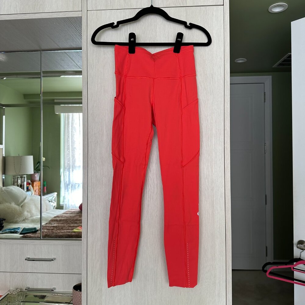 Lululemon high rise Align "25 leggings in orange size 4